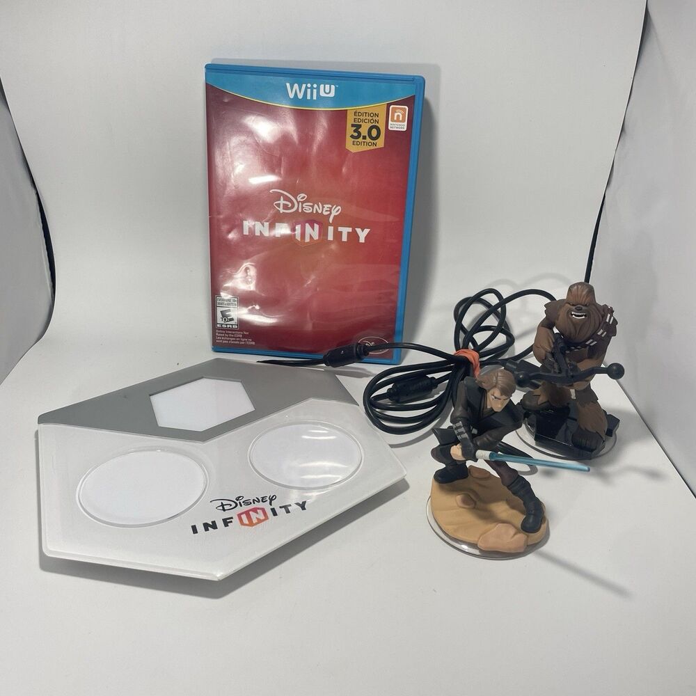 Disney Infinity 3.0 Edition Wii U Game CIB Portal Anakin Skywalker Chewbacca